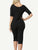 Get Waisted Black Neoprene Elastic Open-Bust Arm Control Bodysuit Shaper Zip Up firm compression