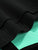 Get Waisted Turquoise and Black Neoprene Waist Trainer 6 Steel Bones Zipper Closure Fat Burning