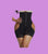 Black High Waist Open Butt Shapewear Shorts Curve