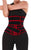 Get Waisted Red High Compression Sweat  With Three Belt with Zipper Waist trainer